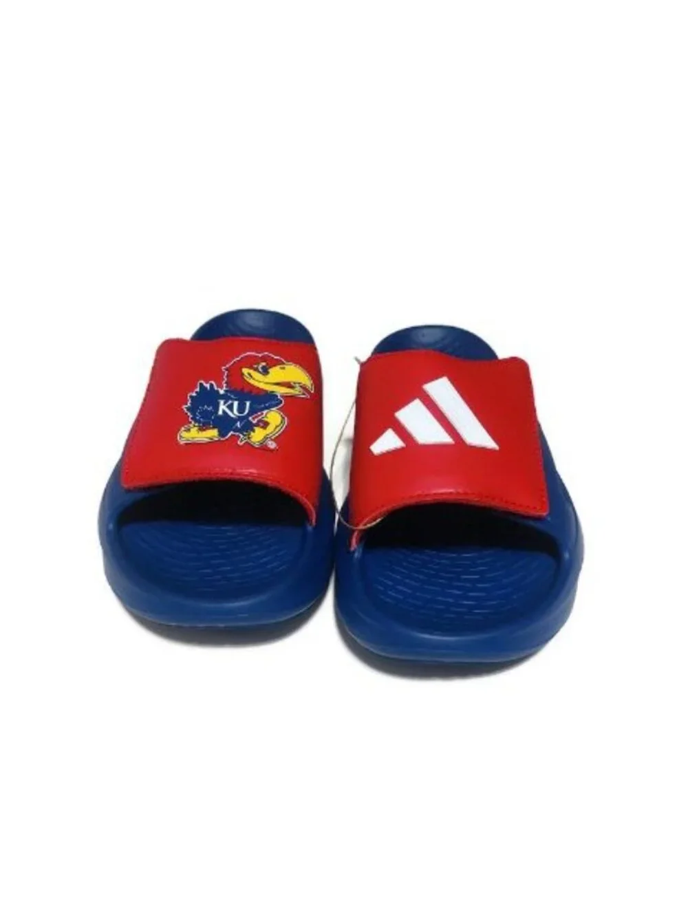 Kansas Jayhawks adidas Lightblaze Slide Mens Size 6 Womens Size 7 Sandals Blue